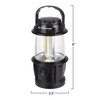 Leisure Sports LED Lantern, Adjustable LED COB Outdoor Camping Lantern Flashlight, Dimmer Switch for Hiking (Black) 644274GQX